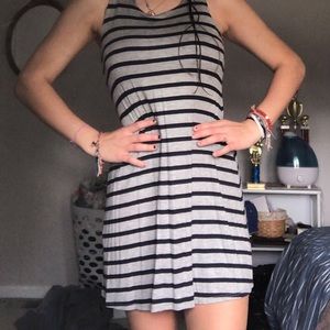 NWT flow tank top dress blue and grey